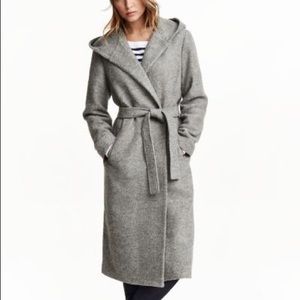 COPY - NWT H&M Hooded Wool-Blend Coat